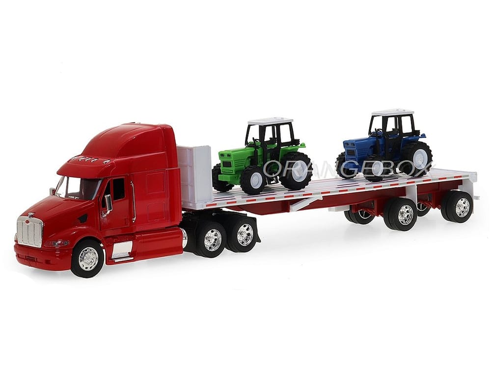 Caminhão Peterbilt 387 Flatbed + Carreta De Tratores Agrícolas