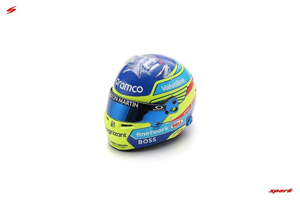 Capacete Fernando Alonso Aston Martin Aramco F1 Team 2024 3