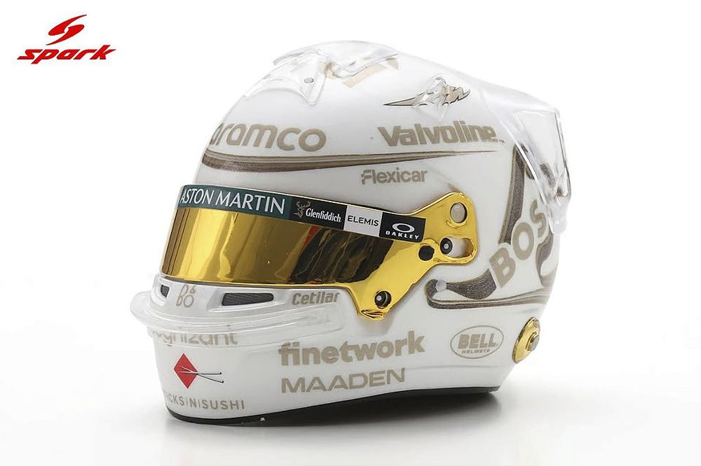 Capacete Fernando Alonso GP China 2025 Aston Martin Aramco F1 Team