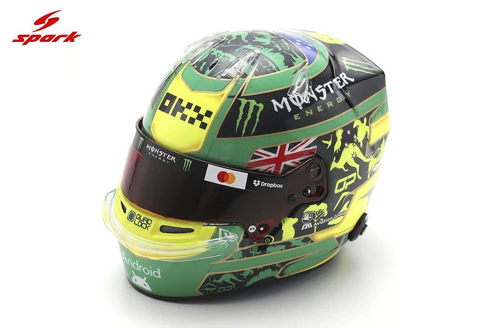 Capacete Oscar Piastri GP Austrália 2025 McLaren F1 Team