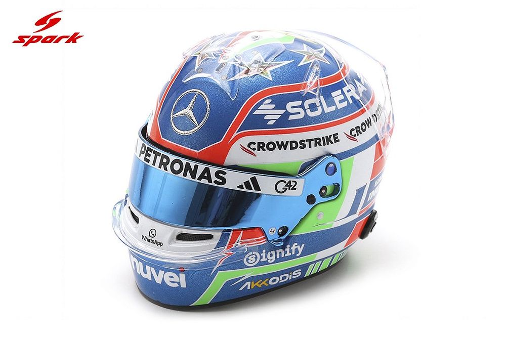 Capacete Kimi Antonelli GP Emilia-Romagna 2025 Mercedes AMG PETRONAS F1 Team