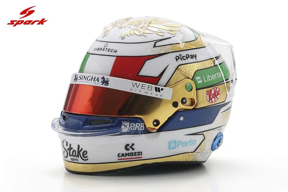 Capacete Gabriel Bortoleto Stake F1 Sauber Italian GP 2025