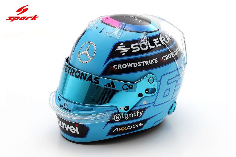 Capacete George Russell Mercedes AMG F1 Team GP EUA 2025