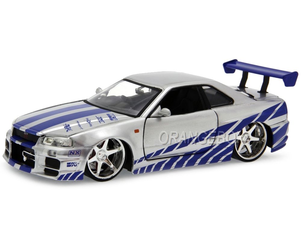 Brian s Nissan GTR Skyline R34 Velozes e Furiosos Jada Toys