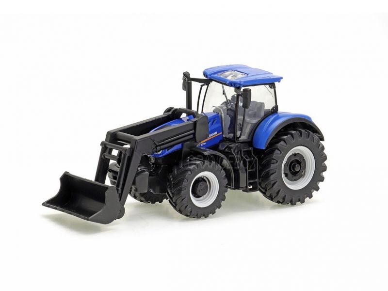 Trator com Pá New Holland T7.315 Bburago
