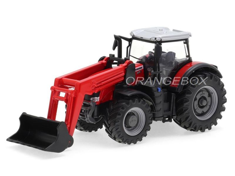 Trator Massey Ferguson 8740S c/ Pá Bburago