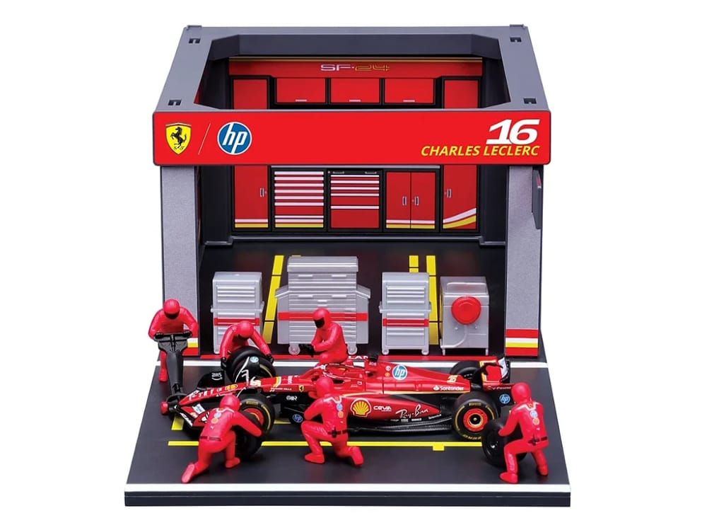 Fórmula 1 Pit Stop Ferrari SF24 Charles Leclerc 2024