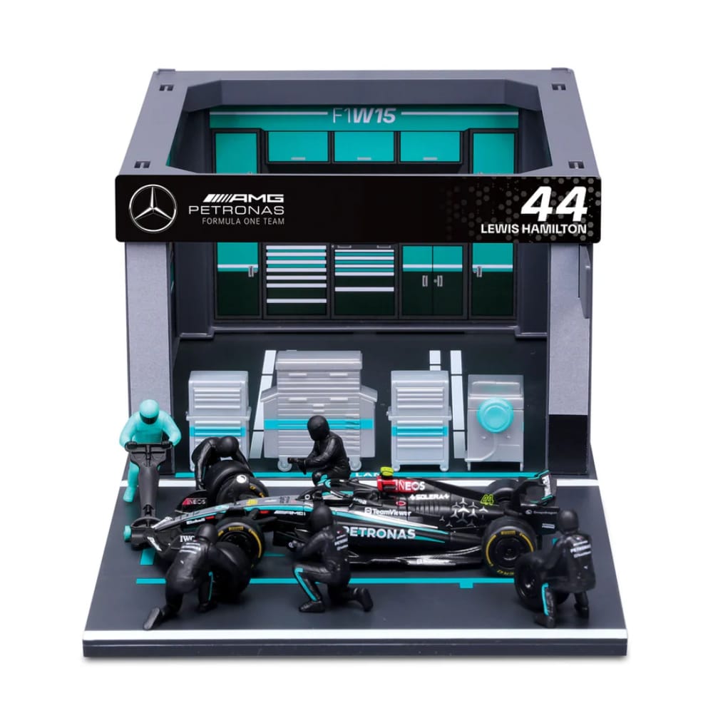 Fórmula 1 Pit Stop Mercedes W15 Lewis Hamilton 2024