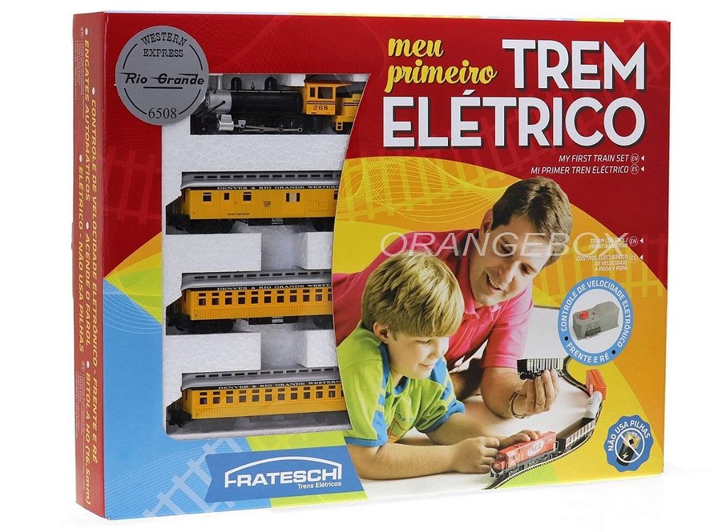 Trem Elétrico Completo - Trem de Passageiros Vapor Denver & Rio Grande
