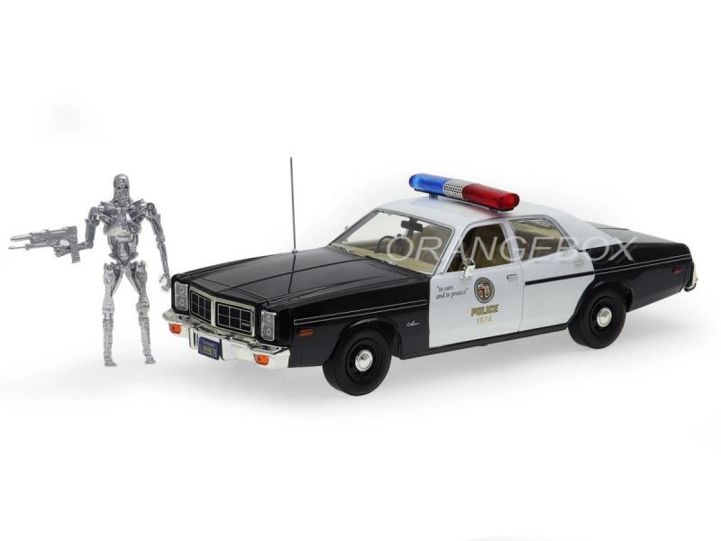 Dodge Monaco Metropolitan Police + T-800 Endoskeleton Figura The Terminator (1984)