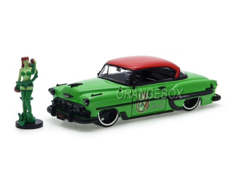 Chevrolet Bel Air 1953 + Poison Ivy Diecast DC Comics Bombshells Jada Toys