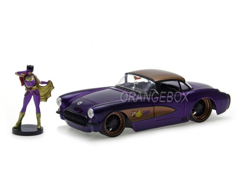 Chevrolet Corvette 1957 + Batgirl DC Comics Bombshells Jada Toys