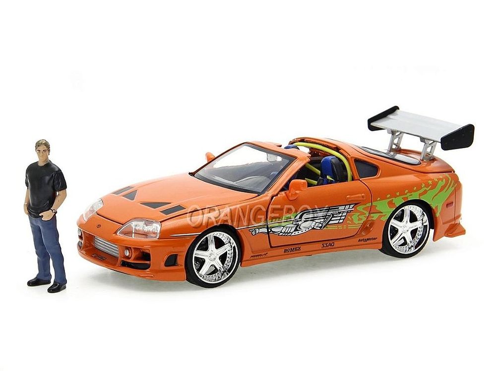 Toyota Supra 1995 Velozes e Furiosos + Figura Brian Jada Toys