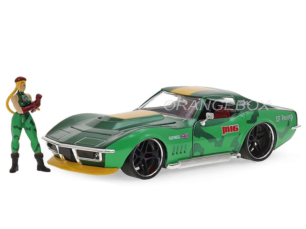 Chevrolet Corvette Stingray ZL1 1969 Street Fighter + Figura Cammy Jada Toys