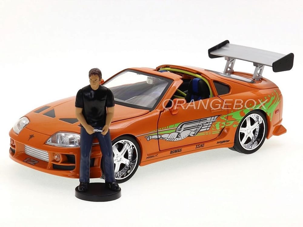 Toyota Supra 1995 Velozes e Furiosos + Figura Brian Jada Toys
