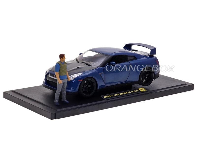 Nissan GT-R (R35) 2009 Velozes e Furiosos + Figura Brian Jada Toys