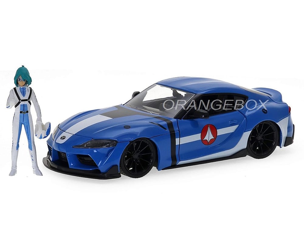 Toyota Supra 2020 Robotech + Figura Max Sterling Jada Toys