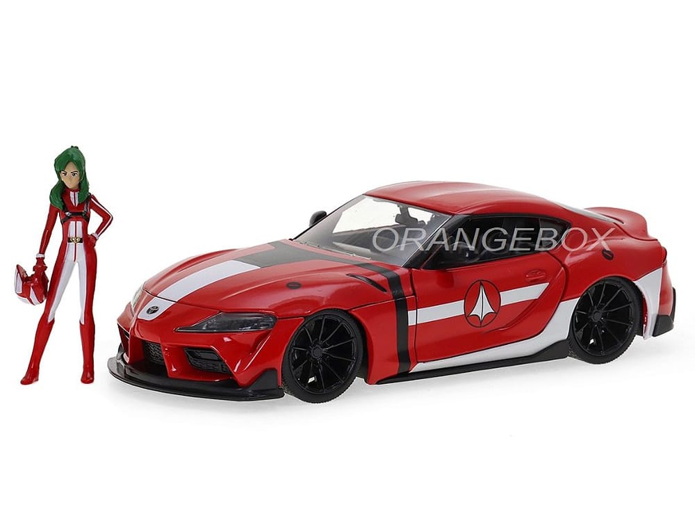 Toyota Supra 2020 Robotech + Figura Miriya Sterling Jada Toys