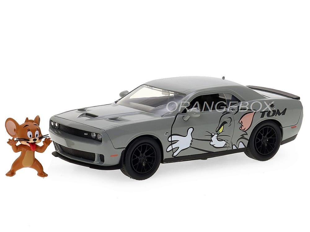 Dodge Challenger SRT Hellcat 2015 Tom & Jerry + Figura Jerry Jada Toys
