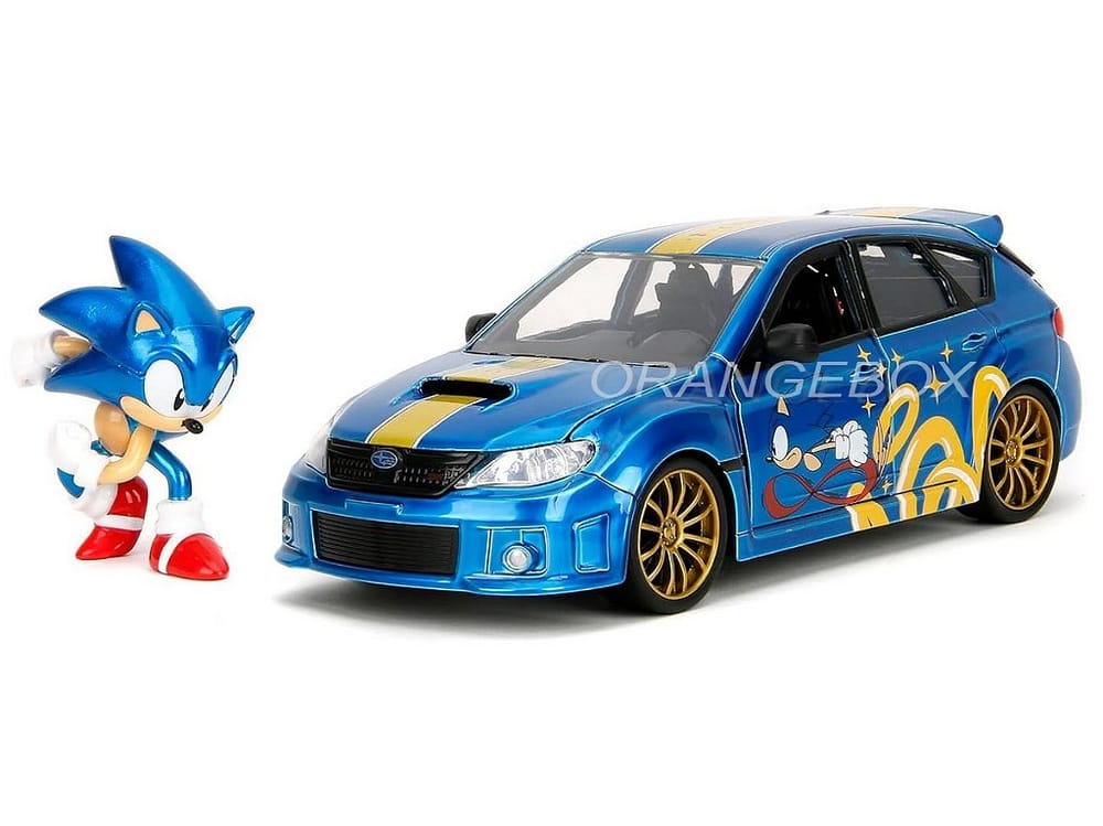 Subaru Impreza WRX STI Sonic The Hedgehog + Figura