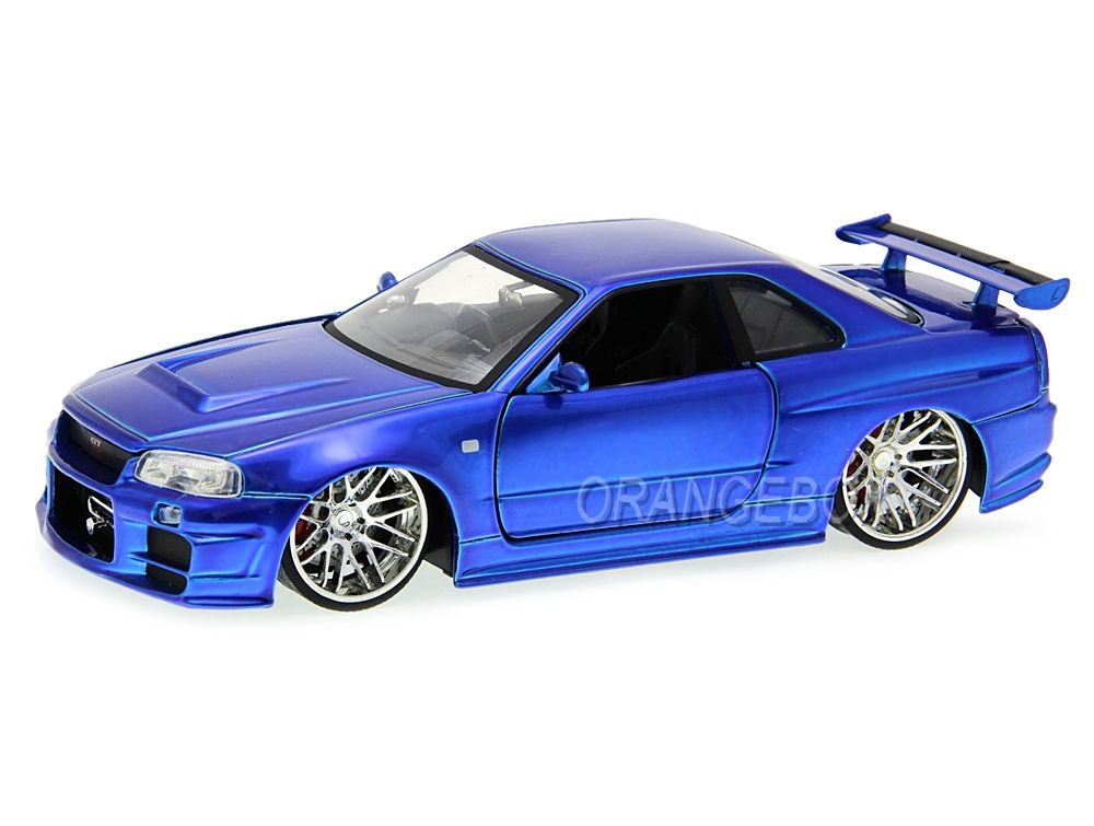 Brian s Nissan GTR Skyline R34 Velozes e Furiosos Jada Toys