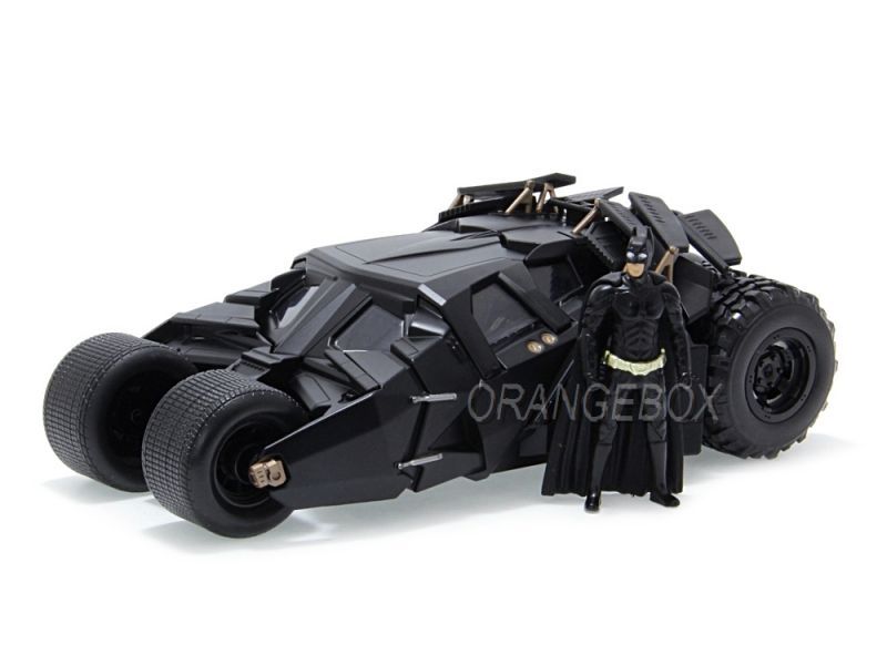 Batmóvel Tumbler + Figura Batman (em metal) - The Dark Knight 2008 Jada Toys