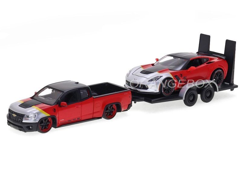 Chevrolet Colorado ZR2 2017 + Corvette Z06 2015 + Carreta