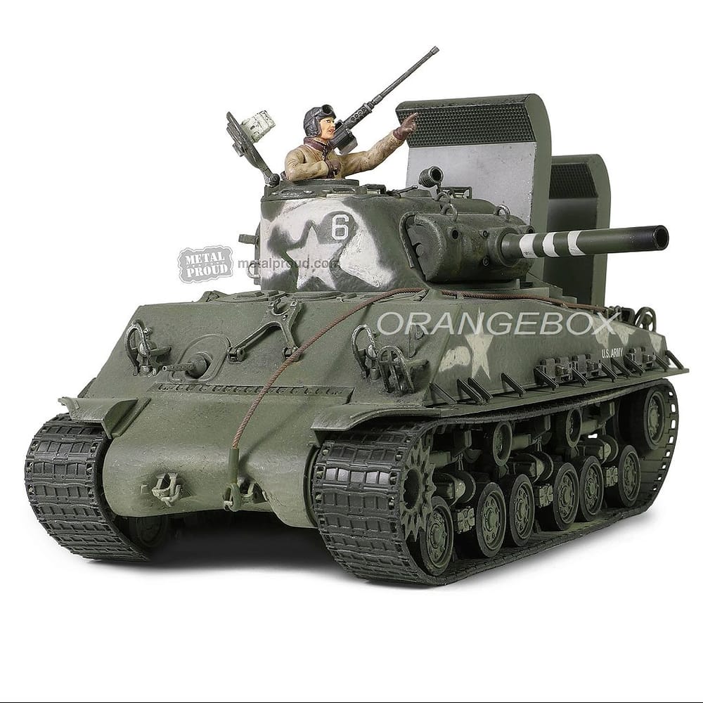 Tanque U.S. Sherman M4 (105) HVSS US Army Okinawa 1945