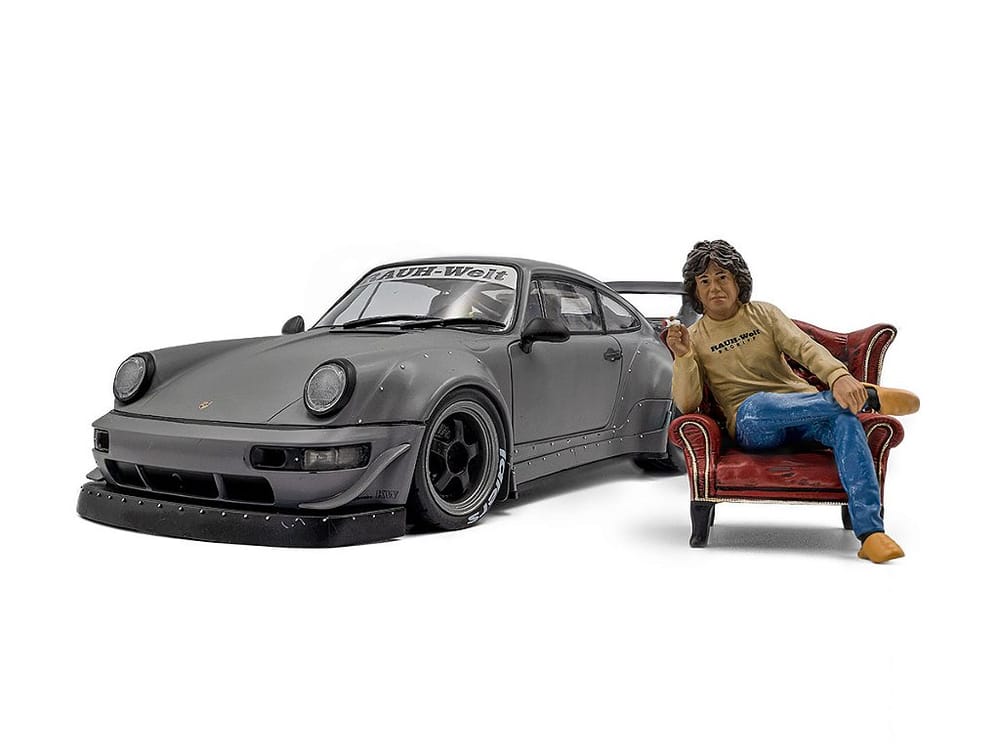 Porsche RWB Bodykit Nardo Grey 2024 + Akira Nakai Figure