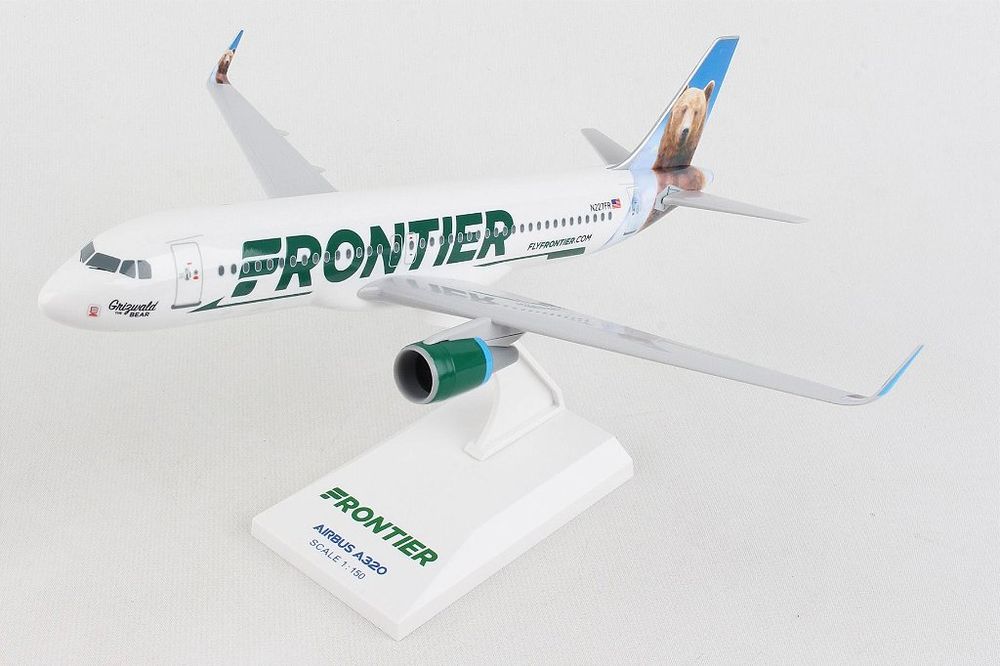 Avião Frontier A320 W/Sharklets Grizwald The Bear