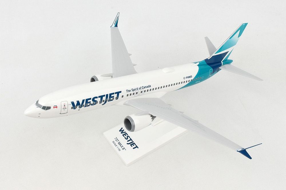 Avião Westjet 737max8 New Livery