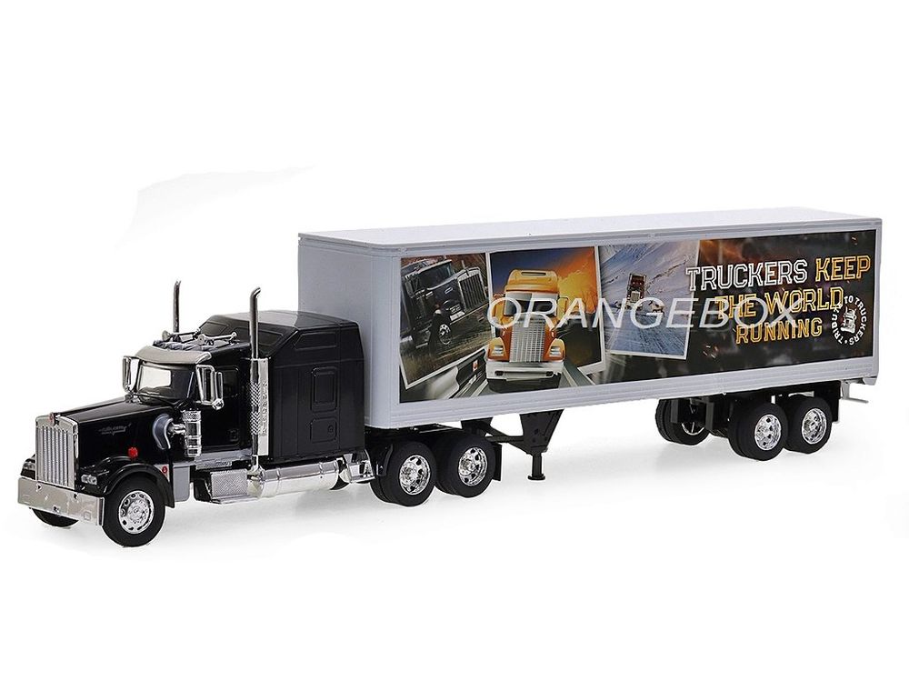 Caminhão Kenworth W900 + Carreta Baú Tribute To Truckers