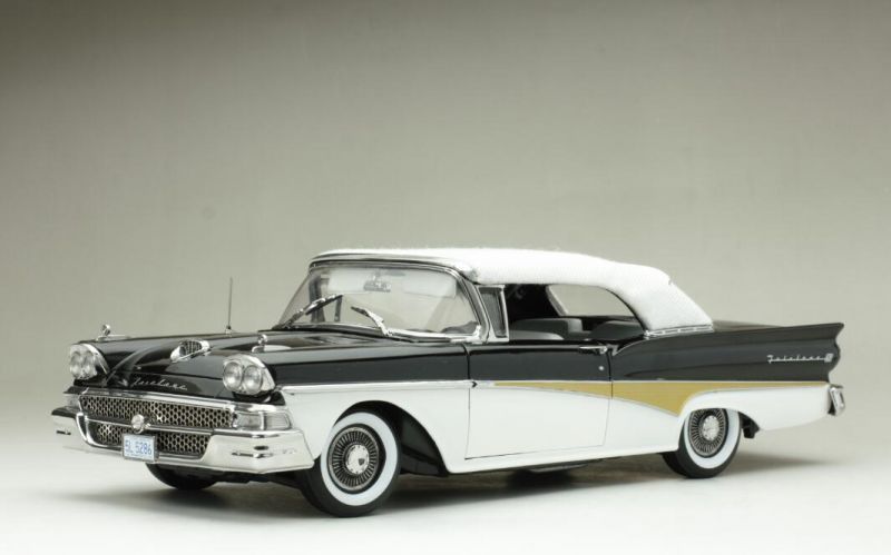 Ford Fairlane 500 1958 Closed Convertible Sunstar Platinum